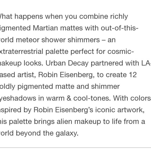 Urban Decay Naked  X Robin Eisenberg Eyeshadow Palette - Picture 10 of 13